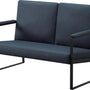 Zitbank voor 2 Personen - Blauw - 125 x 80 x 77 cm - Loveseat - Stijlvol en Comfortabel voor Elk Interieur
