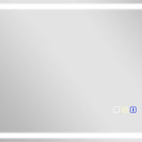 Badkamerspiegel met LED-verlichting met speaker - Anti-condens - 50 x 70 cm - Zilver