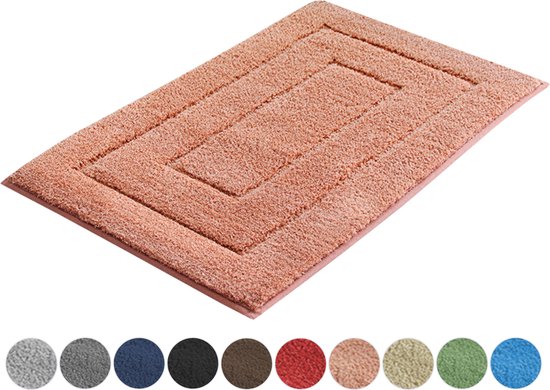AKSA Home® Badmat 50x80 cm - Douchemat antislip - Badmat antislip - Badkamermat - Vloerkleed - Roze