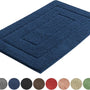 AKSA Home® Badmat 50x80 cm - Douchemat antislip - Badmat antislip - Badkamermat - Vloerkleed - Donkerblauw