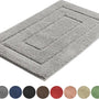 AKSA Home® Badmat 50x80 cm - Douchemat antislip - Badmat antislip - Badkamermat - Vloerkleed - Lichtgrijs