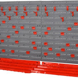 4goodz Gereedschapswand 54-dlg met Haken - Rood/Grijs