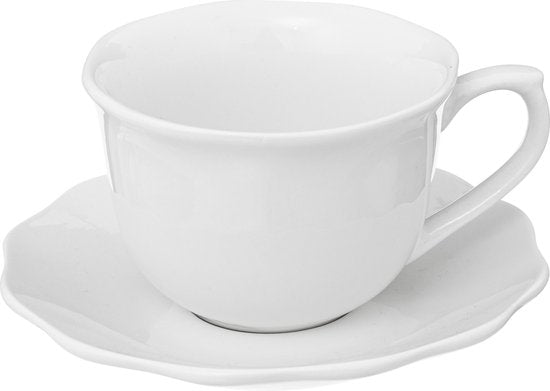Serviesset 6 persoons Alma - Klassiek Servies Porselein 30-delig - Wit