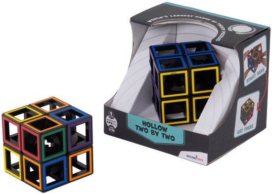 Recent Toys breinbreker kubus Hollow 2x2 puzzel voor kinderen en volwassenen.