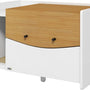 4goodz Kattenbak-Meubel met lade - 78x50x52 cm - Wit/Bruin