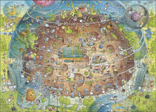 Puzzel Cosmic Habitat Funky Zoo 1000 stukjes Heye 30013