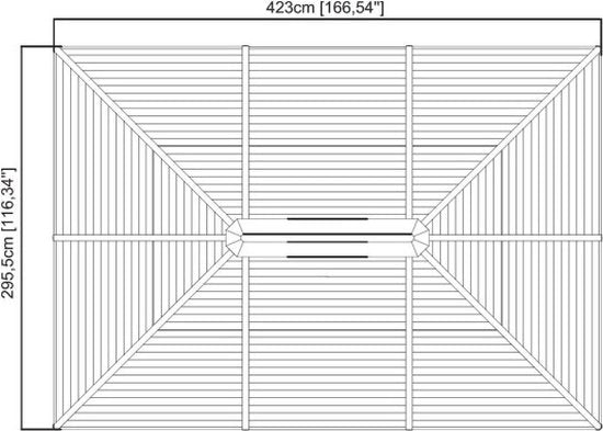 Sojag - SJ04200 - Paviljoen - Pergola - Partytent - 261 x 296 x 423 cm