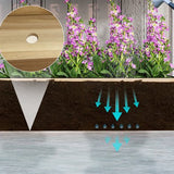 Verhoogde Plantenbak Hout - 4-laags Plantenrek met Drainage - 88,5 x 45 x 140 cm