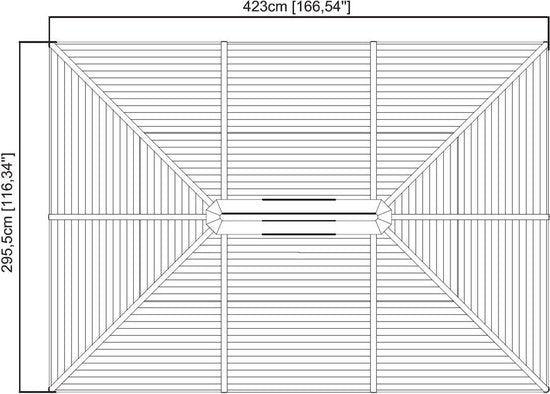 Sojag - SJ04200 - Paviljoen - Pergola - Partytent - 261 x 296 x 423 cm