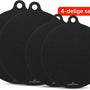 Chefino Inductieplaat Beschermers 4 Stuks – Inductiebeschermer Set 18 & 22 cm – Siliconen Kookplaatbeschermer – Krasbescherming – Hittebestendig tot 280°C – Antislip