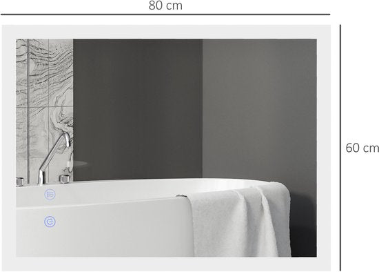 4goodz Badkamerspiegel 80x60 LED met