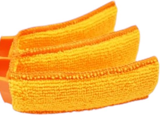Jaloezie Reiniger - Oranje - 3 Extra Doekjes - 1 Microvezeldoek - Geschikt voor Luxaflex - Lamellen Schoonmaken