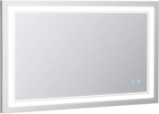4goodz Badkamerspiegel met LED Verlichting 100x60 cm - 834-389V90
