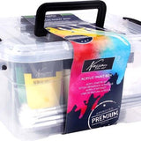 Acrylic box 9 tubes + 6 penselen