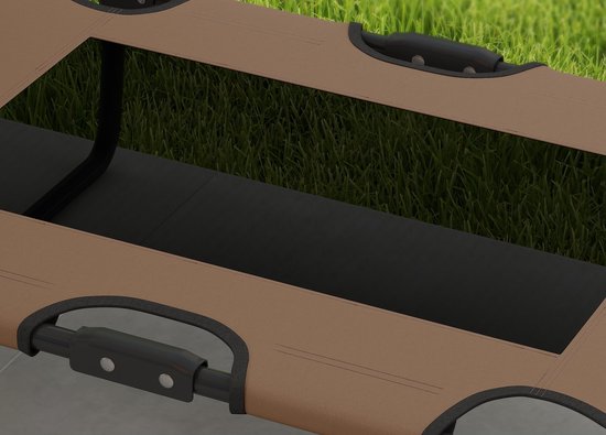Opvouwbaar Verhoogd Hondenbed - Outdoor Hondenligbed 75 x 51 x 18 cm