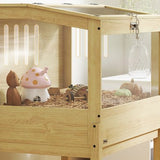 2-Etagen Hamsterkooi met Opklapbaar Deksel - 50x83x103 cm