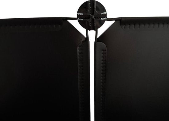 Schoenenkast – 4 Vakken – 81 x 65 cm – Stijlvol & Ruimtebesparend – Kunststof Opbergkast met Deurtjes – Zwart-Grijs