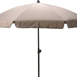 Tuinparasol/Strandparasol met Volant 200 - Zwarte Buis