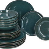 Serviesset Jade Groen - 6 persoons 18-delig - Reactive Glazing Aardewerk