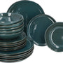 Serviesset Jade Groen - 6 persoons 18-delig - Reactive Glazing Aardewerk