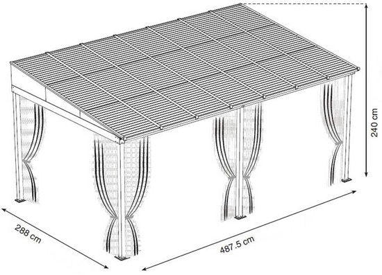 Sojag - Terrasoverkapping - SJ25300