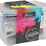 Acrylic box 9 tubes + 6 penselen