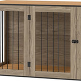 Binnen Bench voor grote honden - Hondenhok Binnen - 106 x 60 x 76 cm - Bruin