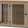 Binnen Bench voor grote honden - Hondenhok Binnen - 106 x 60 x 76 cm - Bruin