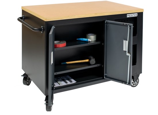 FEISTOS Hektor Mobiele werkbank - 114x73x89 cm - Zwart