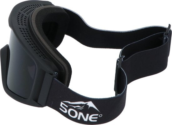 5one® Alpine 4 Black Skibril met anti-condens en bewaarcase - UV 400