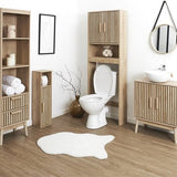 Wastafelonderkast Klaus met Uitsparing - 30x60x70 cm - Wastafelmeubel Bruin