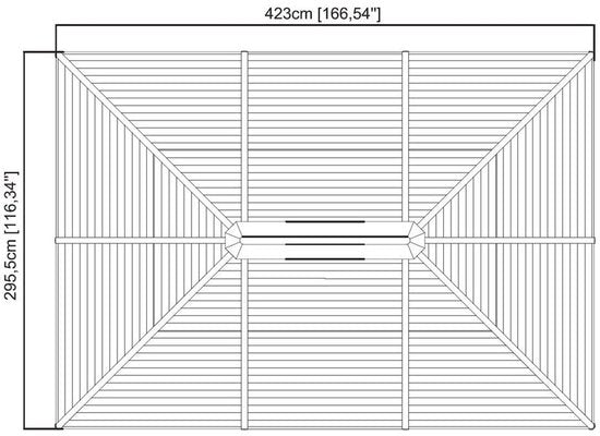 Sojag - SJ04200 - Paviljoen - Pergola - Partytent - 261 x 296 x 423 cm