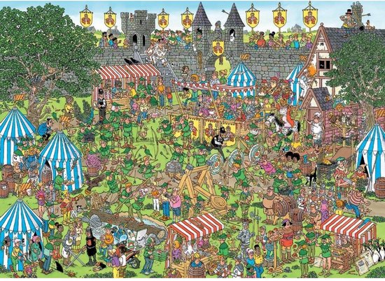 Jan van Haasteren - Robin Hood Festival - 1500 stukjes - Puzzel - Legpuzzel