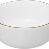 Serviesset Porselein Sublima wit met Gouden rand - 6-persoons 18 delig