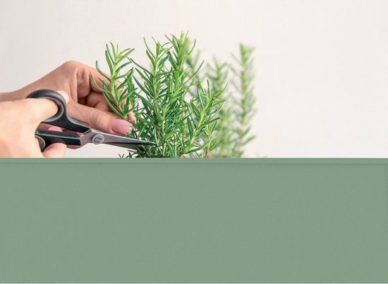Herstera Garden® Hoge Plantenbak Staal - 100x40x84cm - Cactusgroen