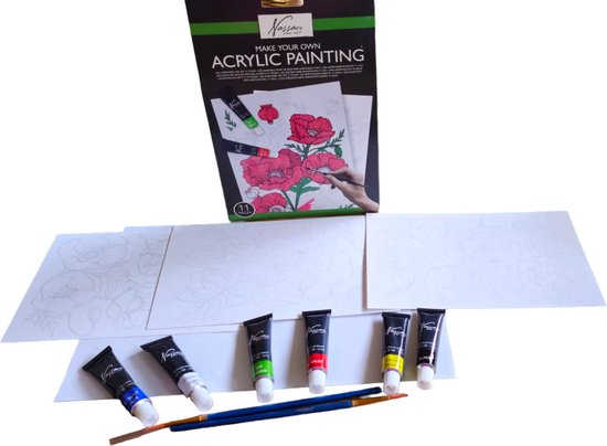 Nassau Fine Art - Aquarelset - Aquarel Penselen - Aquarel Papier - Aquarel set voor volwassenen - Verjaardagskcadeau - Moederdag - Vaderdag