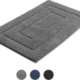 AKSA Home® Badmat 60x90 cm - Douchemat antislip - Badmat antislip - Badkamermat - Vloerkleed - Donkergrijs