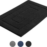 AKSA Home® Badmat 60x90 cm - Douchemat antislip - Badmat antislip - Badkamermat - Vloerkleed - Zwart