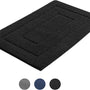 AKSA Home® Badmat 60x90 cm - Douchemat antislip - Badmat antislip - Badkamermat - Vloerkleed - Zwart