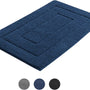 AKSA Home® Badmat 60x90 cm - Douchemat antislip - Badmat antislip - Badkamermat - Vloerkleed - Donkerblauw