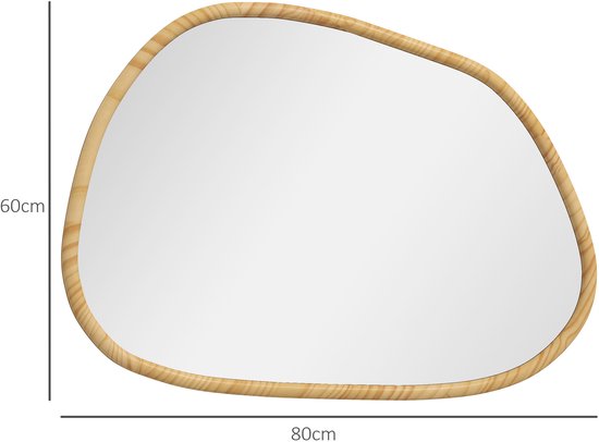4goodz Asymmetrische Badkamerspiegel met LED-verlichting 70x50 cm