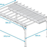 Lifetime - LG60127 - Tuinhuis - Tuinschuur - 244 x 244 x 605 cm