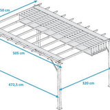 Paragon Outdoor - ST05000 - Paviljoen - Pergola - Partytent - 236 x 350 x 505 cm