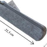 Etui - Grijs - Vilt - Opberger voor Pennen, Stiften en Scharen - Multifunctioneel - Pennenopberger