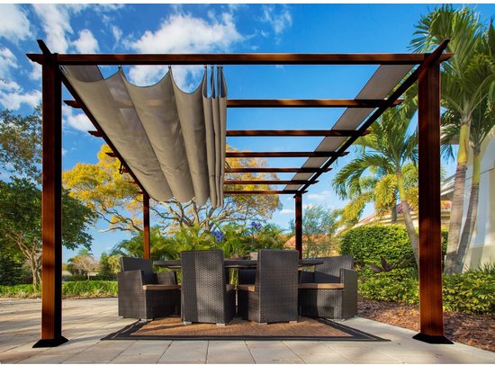Paragon Outdoor - ST02003 - Paviljoen - Pergola - Partytent - 235 x 350 x 350 cm