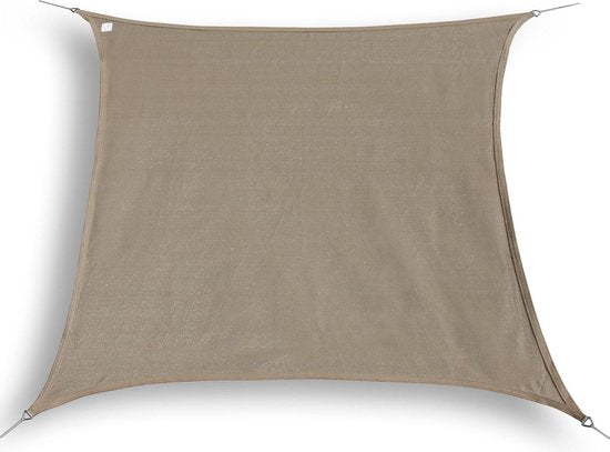 HanSe® Schaduwdoek Vierkant Waterdoorlatend 5x5 m Zonnedoek