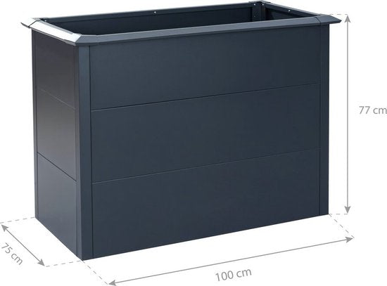 Westmann - WMHPS771005 - Plantenbak - Bloembak - Tuin Hochbeed - 100 x 50 x 77 cm