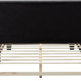 Bedombouw - Grijs - 147x206x110cm - Bedombouw met Hoofdbord - De perfecte combinatie van comfort en stijl voor je slaapkamer