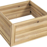 Houten Kerstboomrok 65 x 65 cm van vurenhout - Bruin
