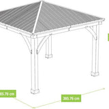 Westmann - YD12810 - Paviljoen - Pergola - Partytent - 320 x 366 x 366 cm